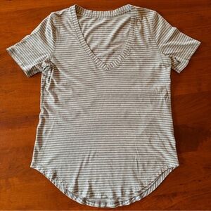 Lululemon Striped V-Neck Women's Top